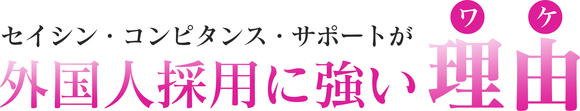 セイシン・コンピタンスサポートが外国人採用に強い理由
