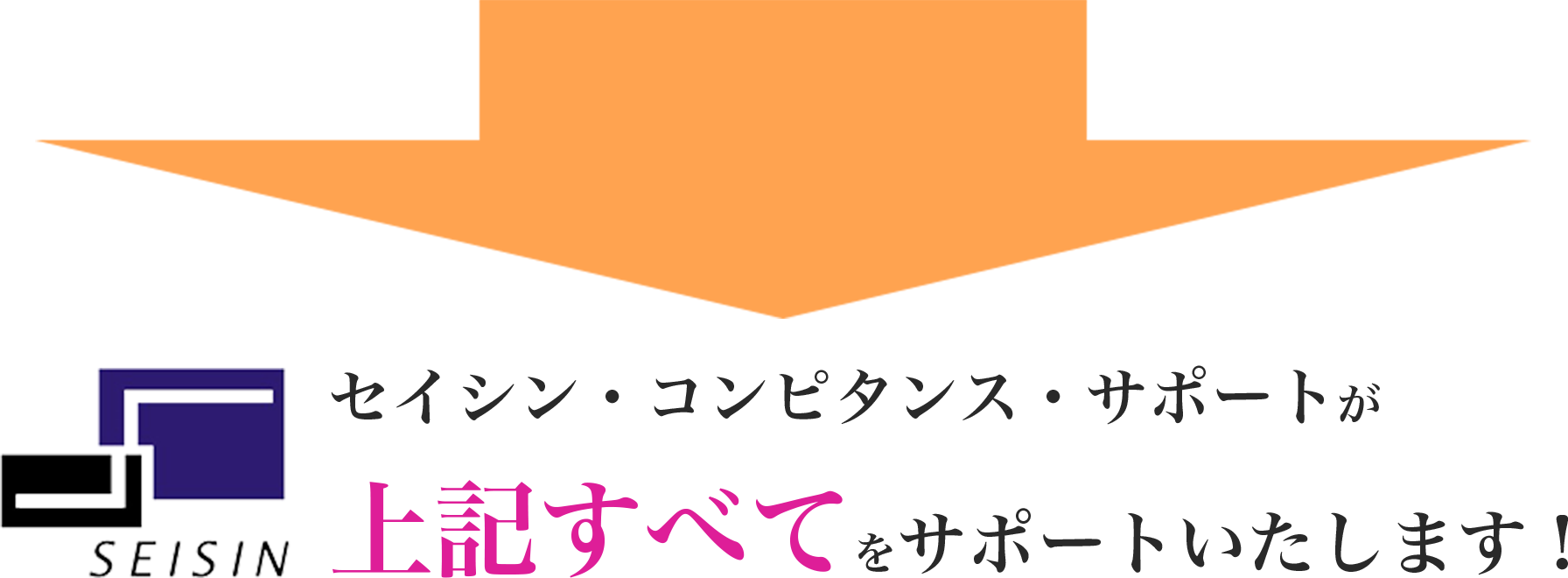 セイシン・コンピタンス・サポートが上記すべてをサポートいたします！